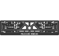 License Number Plate Frame Holder - silkscreen printing - silkscreen printing - POLICIJOS RĖMĖJAS